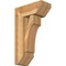 Ekena Millwork Westlake Slat Rough Sawn Bracket w/ Offset Brace, Western Red Cedar, 8"W x 18"D x 30"H BKT0806X18X30WTL06RWR - alternate 1